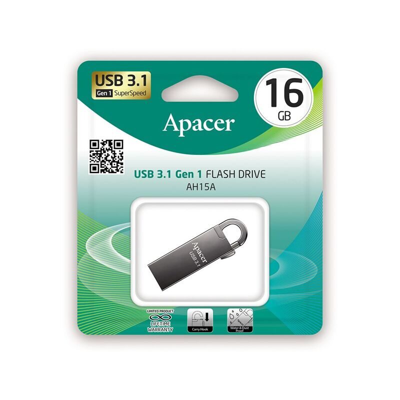 USB-накопитель Apacer AH15A 16GB Серый