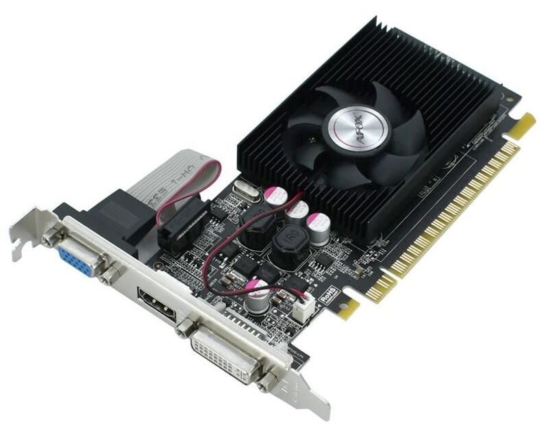 SVGA PCI Express, 2 GB, Afox GT 610 [AF610-2048D3L5], DVI/HDMI/VGA, DDR3/64bit, +LP