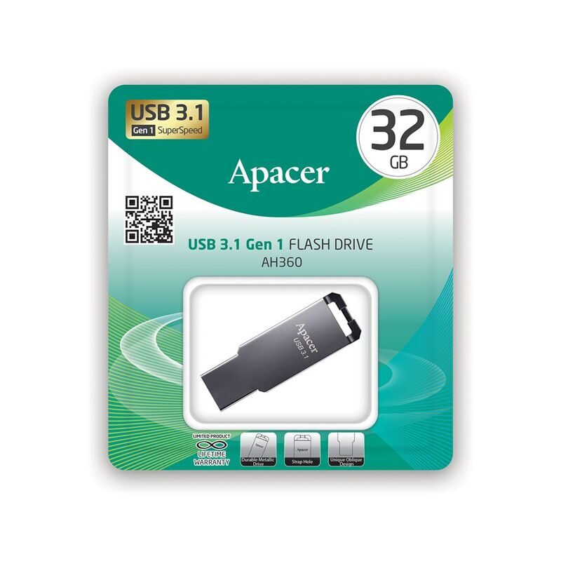 USB-накопитель Apacer AH360 32GB Серый